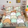 Cartoon Cute Animals Duvet Cover Colorful Lovely Comic Duck Polyester  for Kids Boy Girls for Bedroom Decoration Queen King Size
