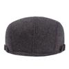 Baskenmütze Mittleres Alter und Ältere Schirmmütze Newsboy Caps für Männer Herbst Winter Dicke Progressive Cap Old Man Cap Driver Ivy Hat