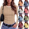 Women's Slim Fit Long Sleeve Round Neck T-Shirt Casual Basic Top for Everyday Wear