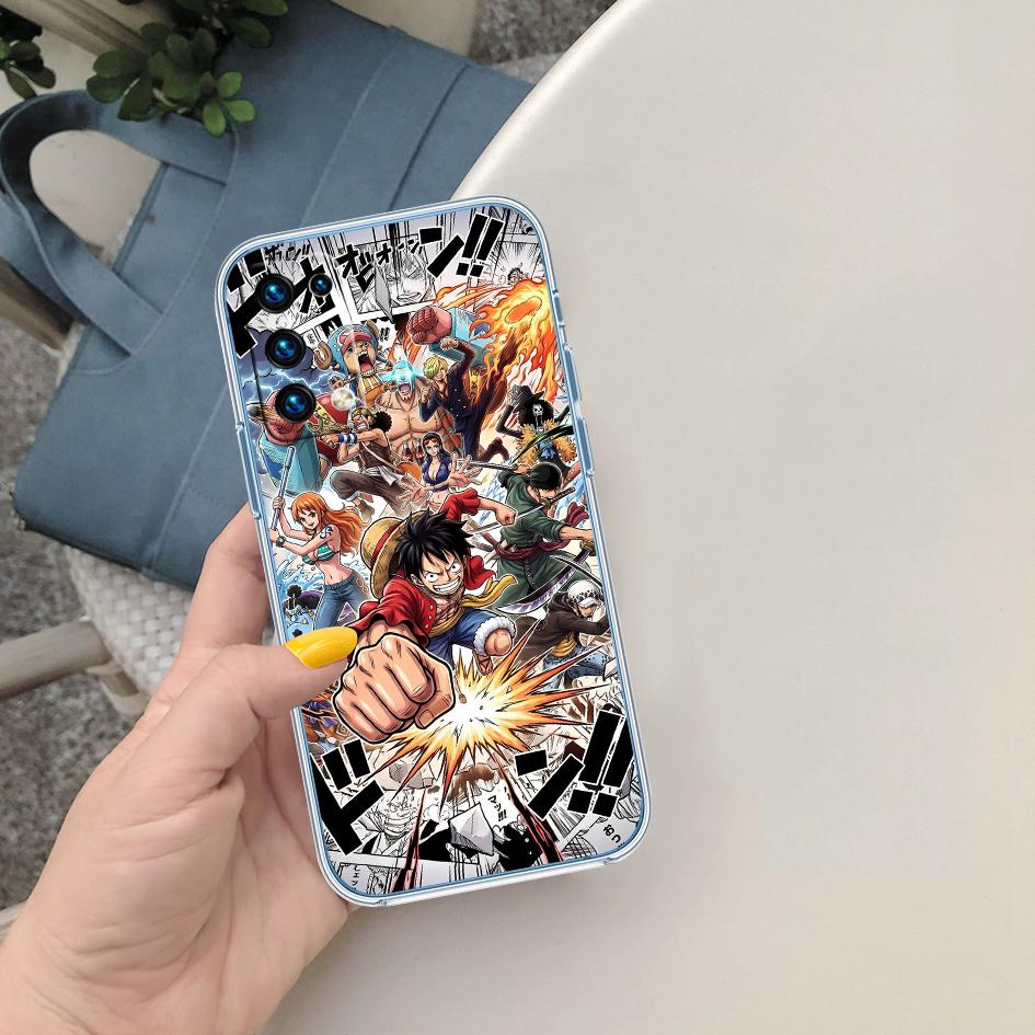 Anime One Piece Soft Shell Transparent Phone Case for Samsung Galaxy A04 A04S A14 A23 A34 A54 M23 M33 M52 M53