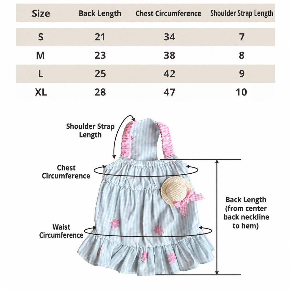 Breathable Cat Dog Dress Sleeveless Cat Dog Outfit Fashion Pet Sundress Pet Supplies