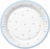 Paper Plates Stars Blue 18Cm 8Pcs