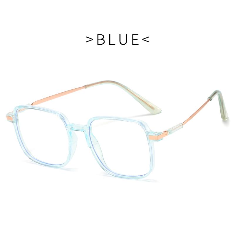Anti-Blue-Light Light Glasses Square Shaped Metal Eye Wear For Women High Quality Premium Eye Glasses Blue Light Blocking Man Lady Computer Eyeglas