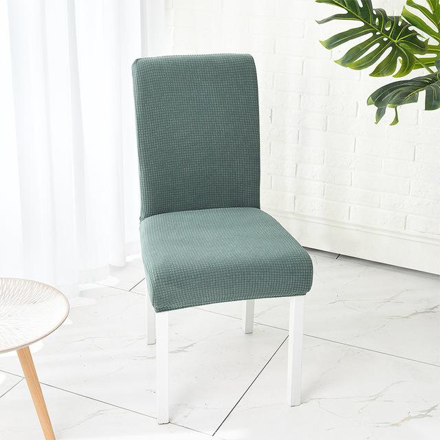 Waterdichte elastische stoelhoes met achterkant Eetkamerstoelhoezen Jacquardhoezen voor stoelen voor keuken Bruiloft Hotelbanket