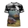 Módní 3D kaprový rybolov Pánské Dámské letní pouliční tričko Trendy All Game O-Neck s krátkým rukávem Nadměrné pánské tričko Pánské Clot
