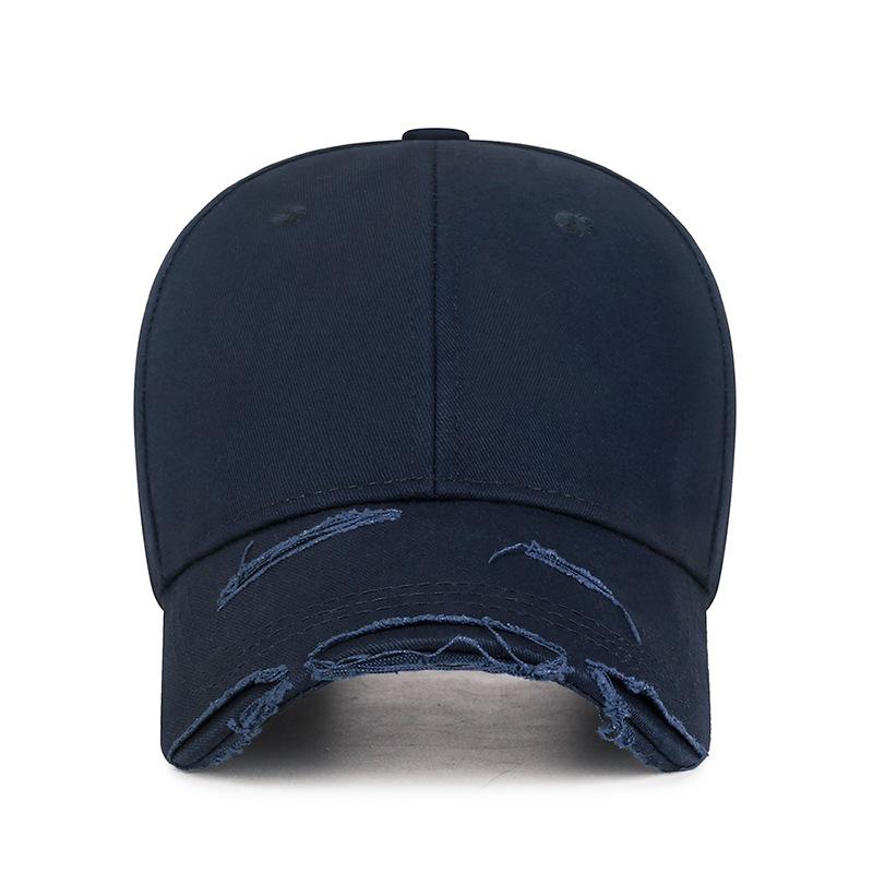 Spring Autumn Hole Men's Baseball Cap Solid Color Women's Ponytail Panama Cap Snapback Hat Sun Visor Hats