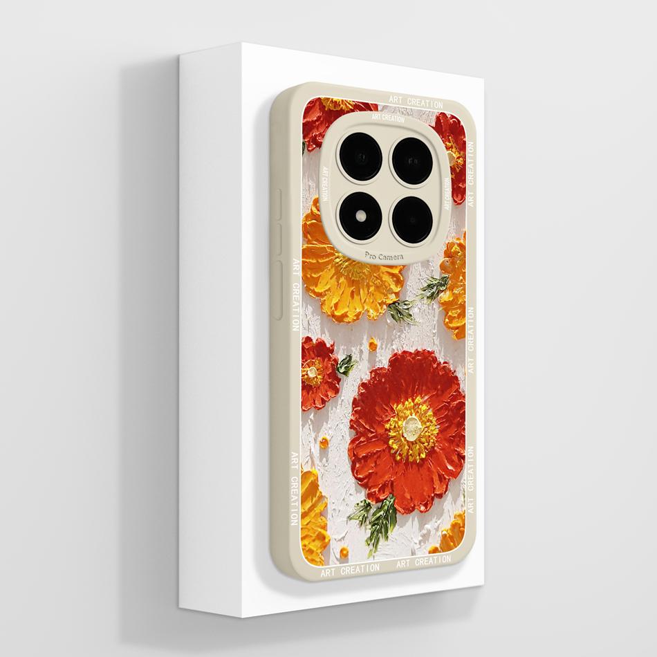 Case For Redmi Note 15 Pro Plus Artistic Style Full Coverage Funda For Redmi Note15 Covers Soft Liquid Silicone Phone Protector
