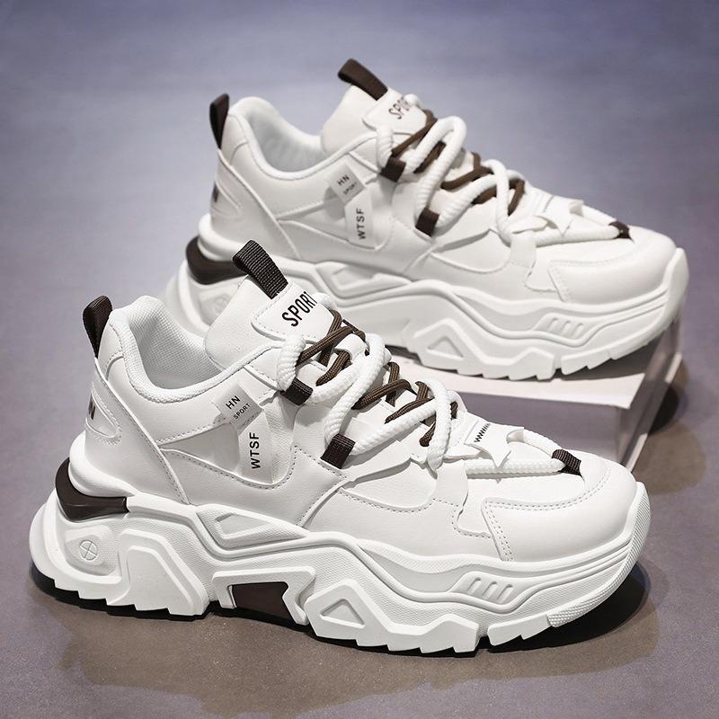Högkvalitativa Plattformssneakers Mode Dämpning Slitstarka Öka Löparskor Designer Lyx Mångsidig Casualsko Vår