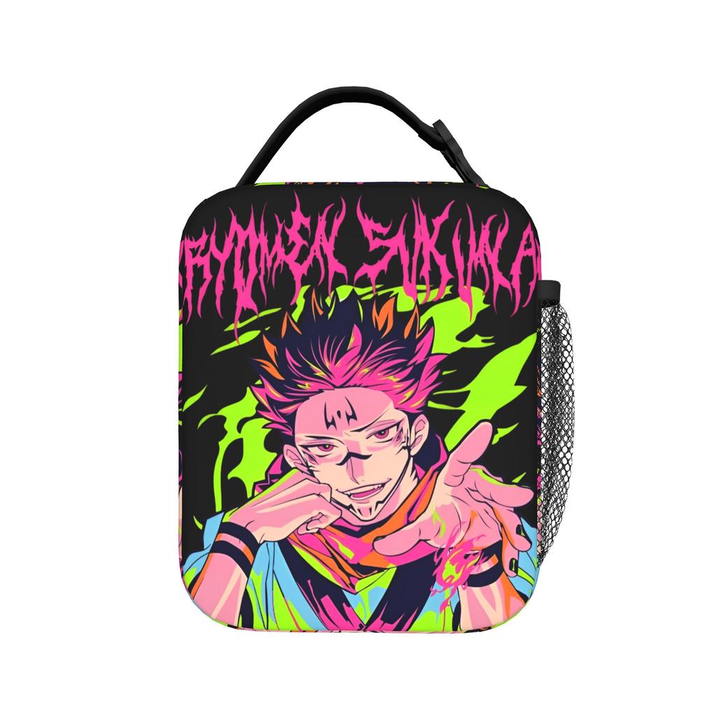 Japanese Anime Insulated Lunch Bag Thermal Bag Reusable,Meal Container Jujutsus Kaisens Anime Leakproof Tote Lunch Box Food Bag