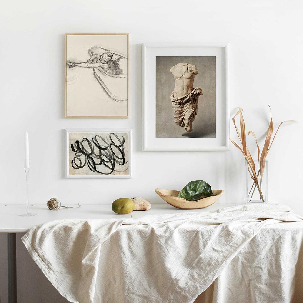 Aphrodite Greek Mythology Sculpture Poster Canvas Print Ancient Greece Statue Photography Painting Bedroom Wall Art Decoration