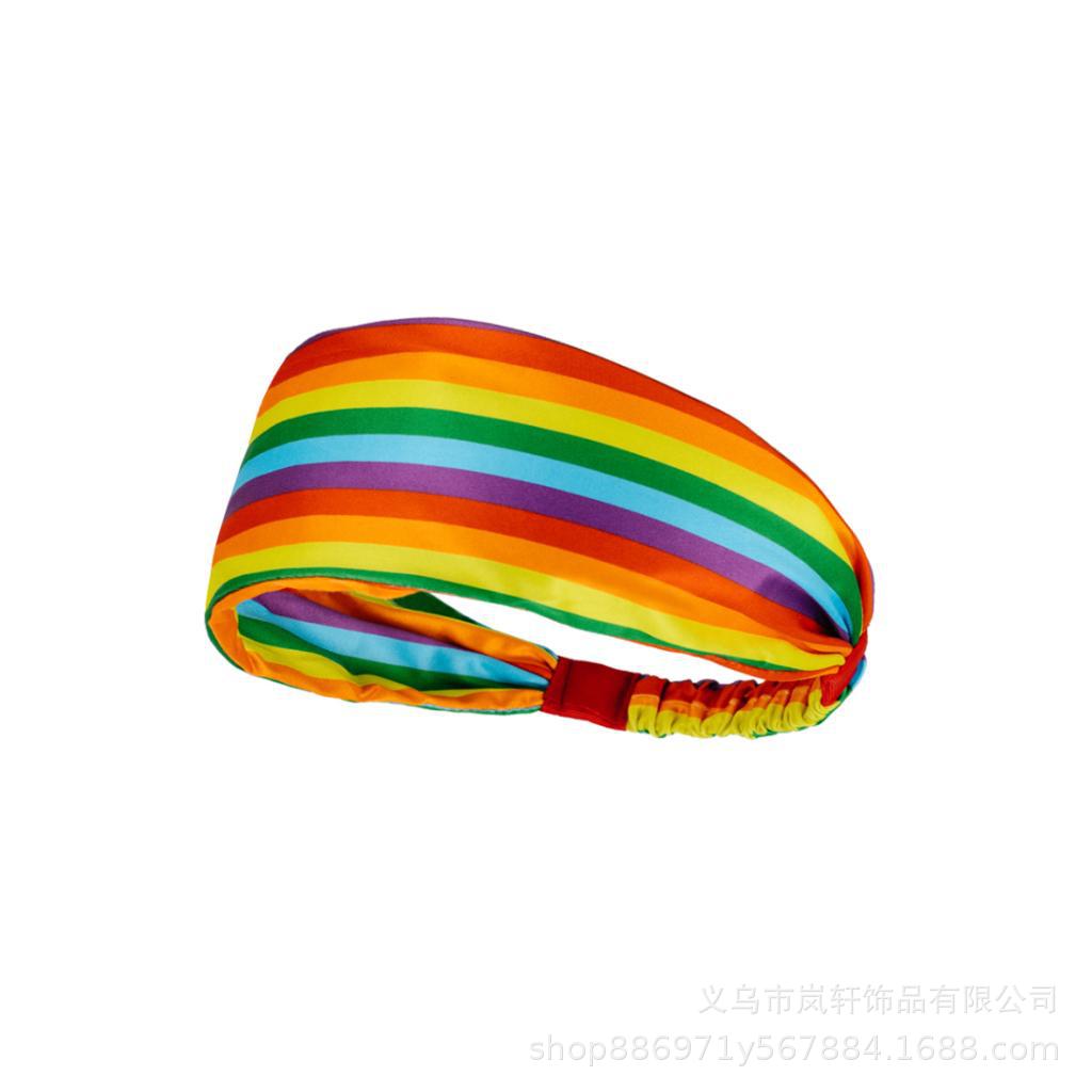 Colorful Sports Sweatband Headband High Elastic Breathable Gym Running Yoga Hair Bands Outdoor Sports Headbands Tennis Headwrap