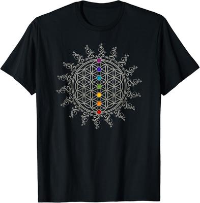 NEW Flower of Life, Chakra, Sacred Geometry, Spirituality, Yoga T-Shirt S-3XL