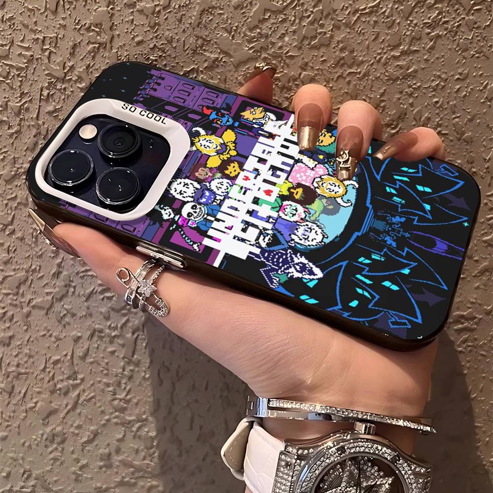 U-Undertale Handyhülle Für IPhone 17 16 15 14 13 12 11 Pro Max Plus Farbe Silber Hülle