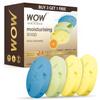 WOW Skin Science Moisturising Soaps with Ceramide | Vitamin C, Green Tea, Aqua | Long-Lasting Moisturisation | No Paraben Soaps | Pack of 4 | 400g