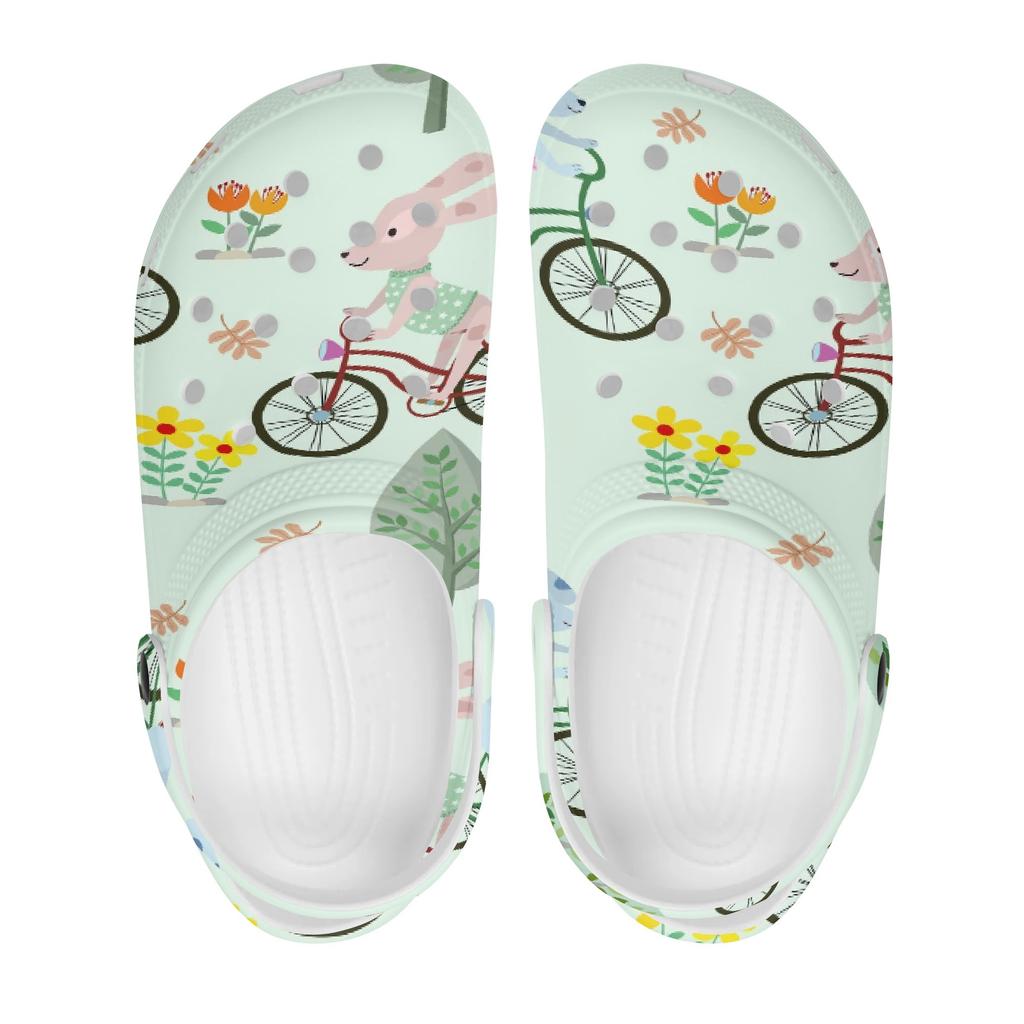 Fashion Printed EVA Clogs Adult Unisex Quick Dry Lightweight Easy Slip On Casual Shoes Soft Summer Sandals Easy Daily Wear