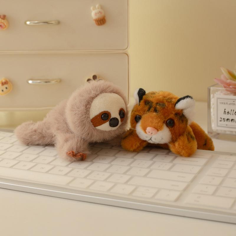 Cute Magnetic Animal Tiger Rabbit Refrigerator Sticker Plush Toy Doll Koala Doll Children Soothing Rag Doll