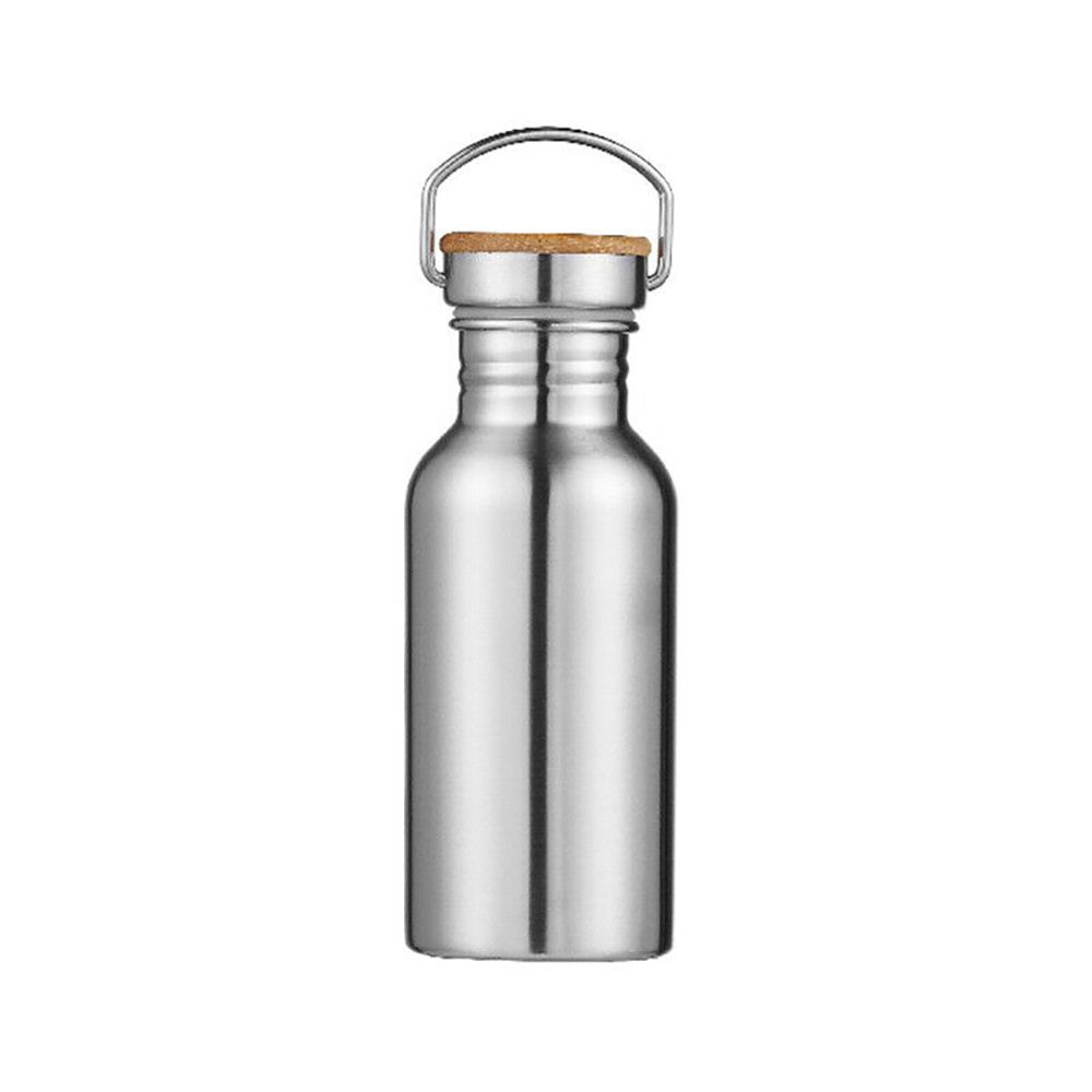 Portable Stainless Steel Bicycle Water Bottle Sports Fitness Single Walled Vacuum Insulated Metal Flask