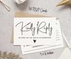 Inkdotpot 50 Blank RSVP Cards,RSVP Postcards No Envelopes Needed,Floral Print Response Card,RSVP For Wedding,Baby Shower,Bridal