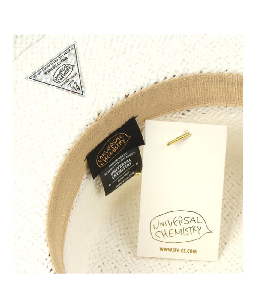 Yunibeosyeolkemiseuteuli Green Line White Panama Hat Panama Hat