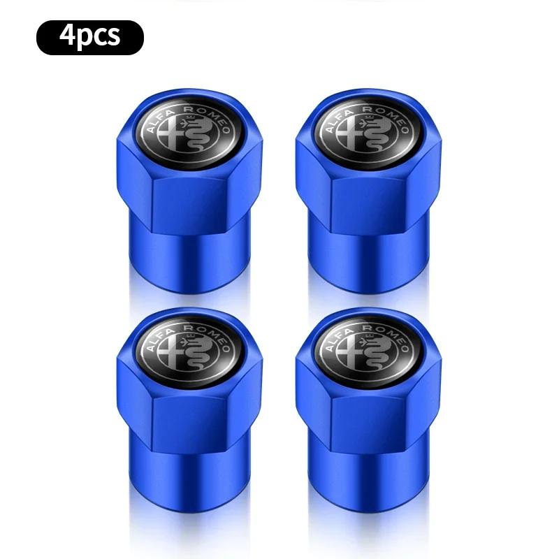 trbdm9 for Car Tire Hexagon Valve Cap Bolt Type Dustproof For Alfa Romeo 159 147 156 166 Giulietta Giulia Mito Stelvio Brera Spider