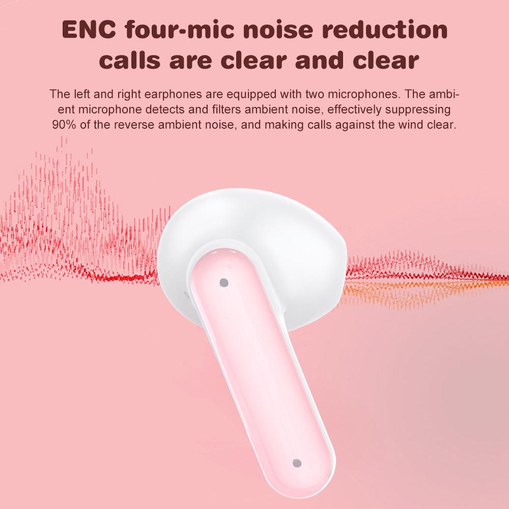 TWS Kulaklık Kablosuz Bluetooth 5.1 Spor Gürültü Azaltma Kulaklık Dokunmatik Kontrol 350 mAH iPhone 12 13 Pro Xiaomi Huawei
