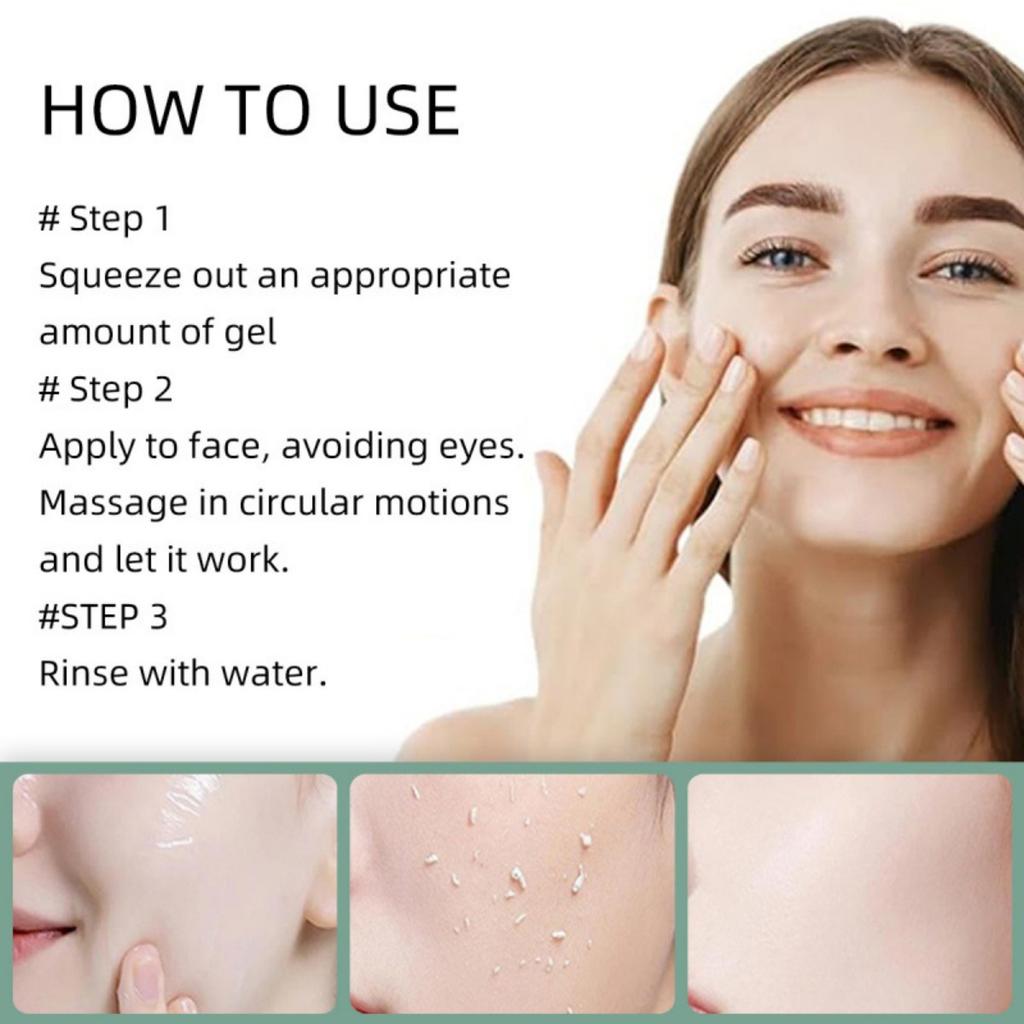 Herbal Exfoliator Deep Gentle Cleansing Skin Exfoliator Moisturizing Brightening Gel 50g