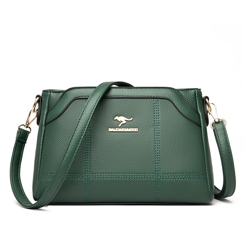 Soft Genuine Leather Shoulder Bag for Women Crossbody Bags Casual Women's Handbags Messenger Bag