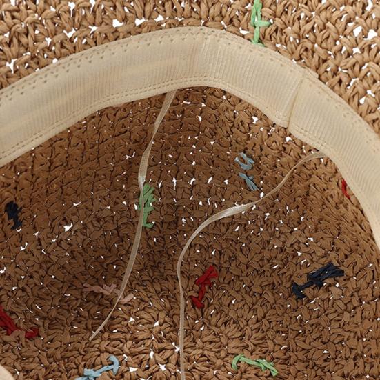 Portable Foldable Fisherman Hat, Handmade Braid Straw Hat with Adjustable Shape, Wide Brim Summer Sun Protection Hat for Outdoor Activities