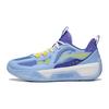 Li Ning Tian Ying Basketball Shoes With Lightweight Technology Breathable Low Top Kids Sneaker Blue Purple YKBT054-11