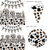 Decorative Cow Print Party Supplies Complete Set For Festive Occasions