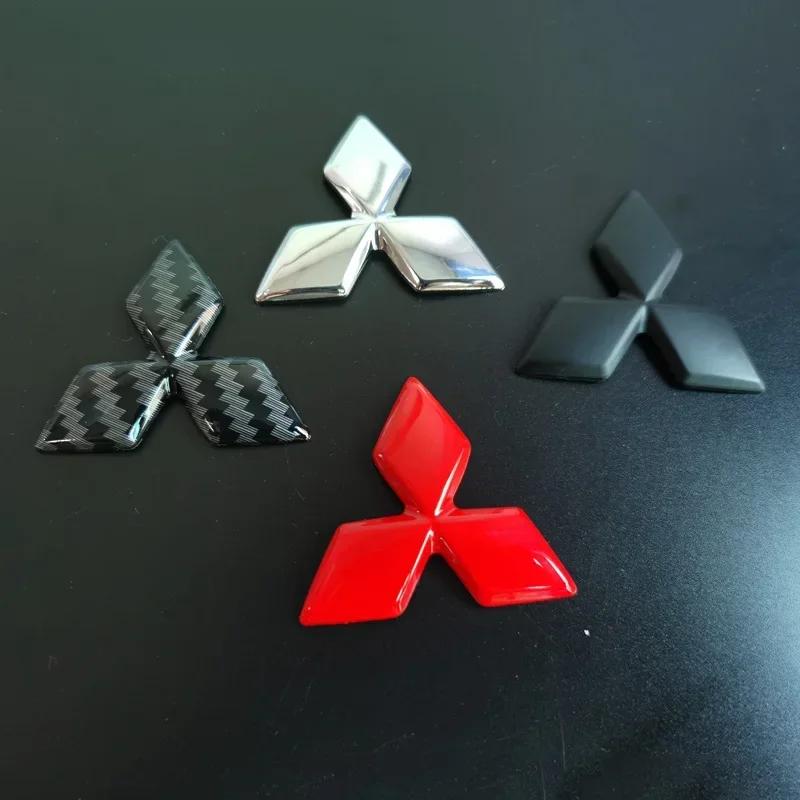 Adesivo Logo Coprimozzo Volante Auto in ABS 4,7/5,5cm per Mitsubishi Lancer EX Outlander Pajero ASX Eclipse Cross Ralliart UG2