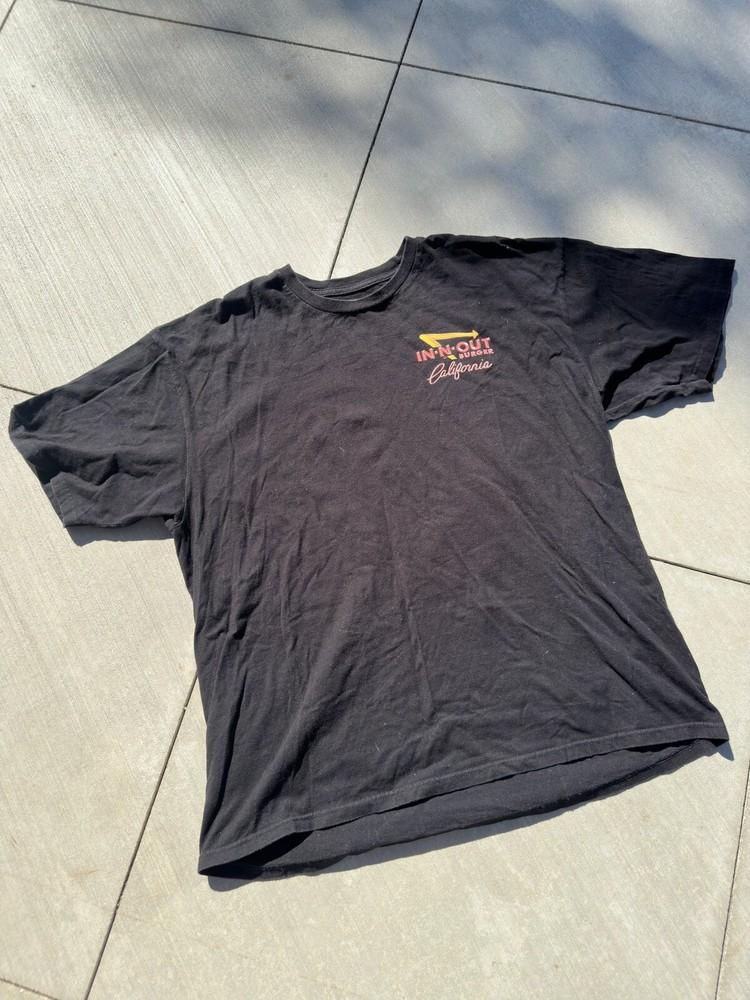 In N Out Burger Mike Rider California Size XL Black Unisex T-Shirt