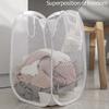 Store Dirty Clothes with Handle Foldable Foldable Solid Color Dirty Clothes Pouch Laundry Organizer