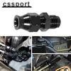 Black AN6 Fuel Hardline Tube Fitting Connector Adapter Male Flare To 3/8" or 5/16" Aluminum Alloy Fuel System Fuel System Fittings7