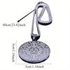 Vintage Knop Astrologi rostfritt stål halsband Rund märke Tolv stjärnbilder Titanstål hänge smycken