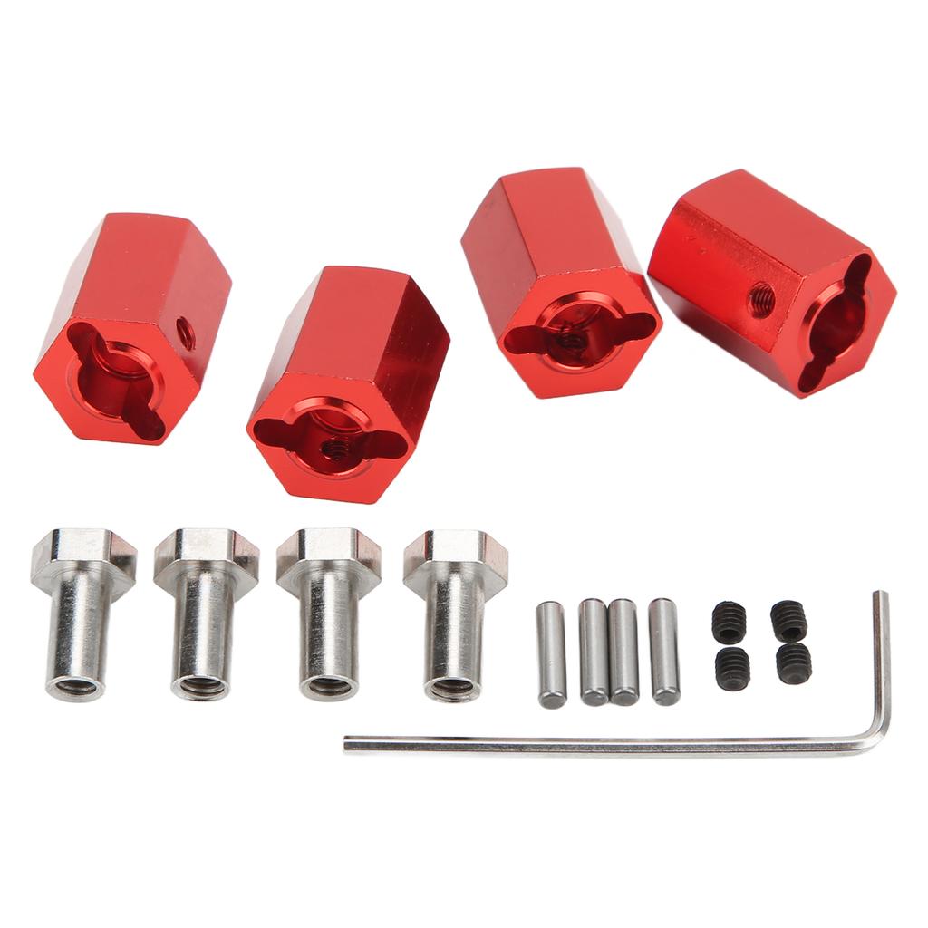 4Set 12mm Wheel Hex Hub 16mm Height with Pins Aluminum for 1Celsius10 1Celsius12 Remote Control Vehicle
