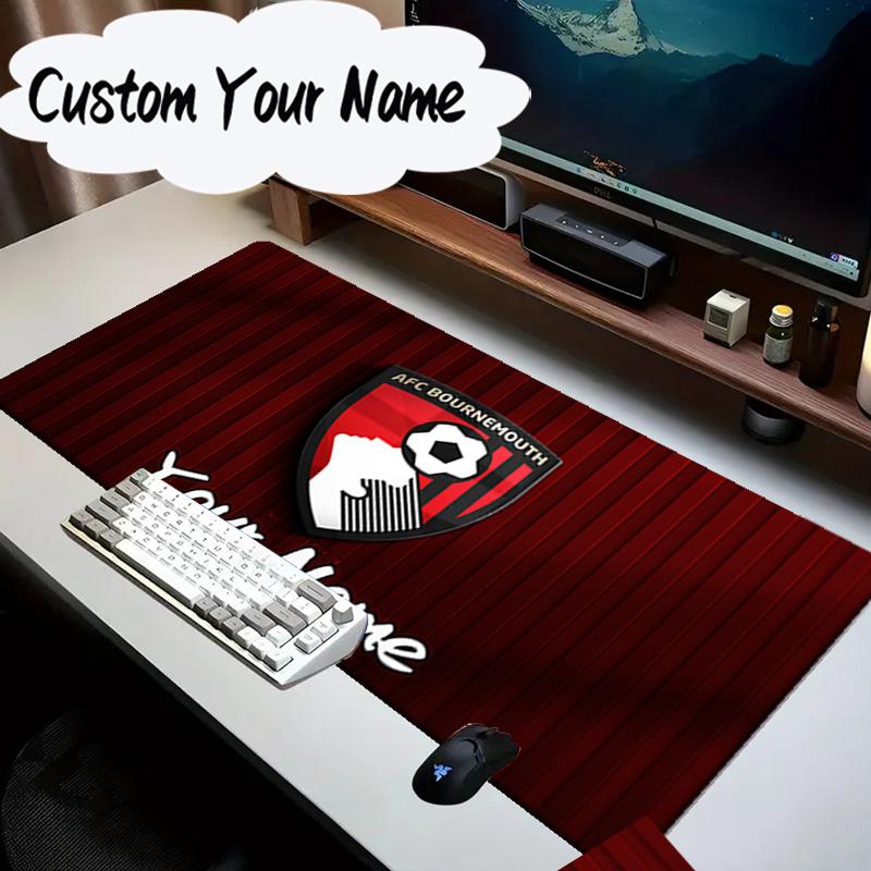 Custom Name Mouse Pad Afc Bournemouth Crest Mouse Pad, Gaming Mouse Pad, Keyboard Pad, Desk Decor for Computer Notebook Fan Birthday Gift