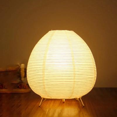 Japanese Style Lantern LED Table Lamp Living Room Bedroom Bedside Rice Paper Light Study Homestay Creative Room Decor Lighting