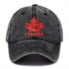 1pc  Canada Style Hat Outdoor Style  Cap Dad Hat Classic Washed Fishing HatsAdjustable StyleHat Appropriate for Any Season