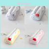 Swiss Roll Pencil Case For Students With Plush Material Large Capacity Cute Storage Bag