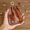 Leather Vintage Coin Purse Mini Storage Bag, Classic Style Compact And Portable, Anti-Loss And Anti-Theft,Multifunctional Key Holder