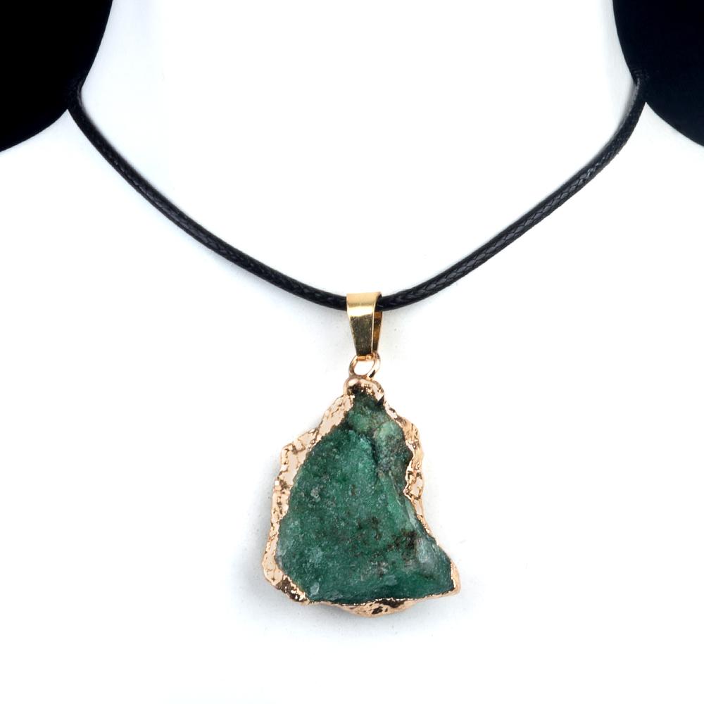 Women Necklace Natural Stone Irregular Pendant Charms For Elegant Women Love Romantic Gift Chains 45+5 Cm