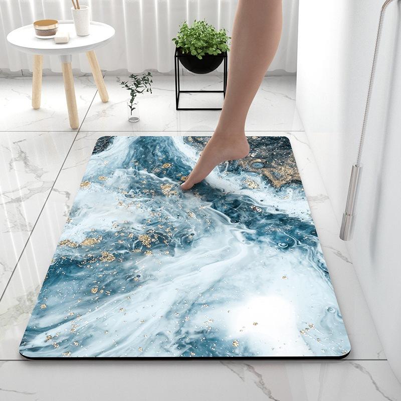 Absorbent Mat Bathroom Soft Mat Light Luxury Toilet Toilet Absorbent Mat Door Quick Drying Door Mat Non-slip Mat
