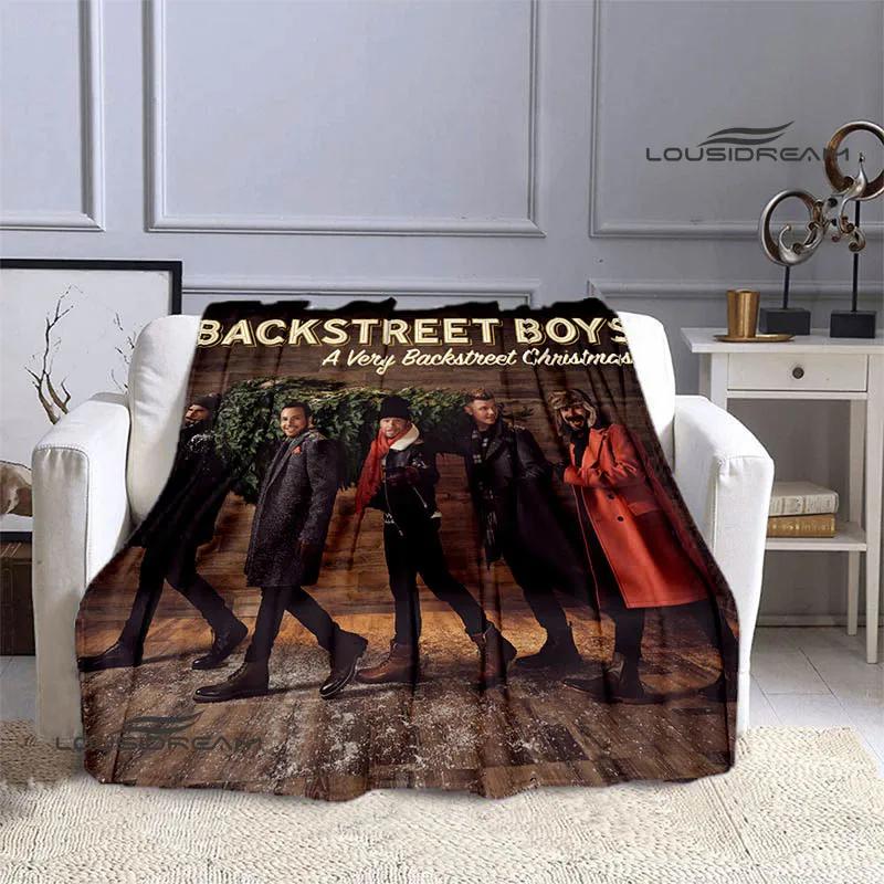 Backstreet Boys Printed Flannel Throw Blanket Soft Cozy Warm Travel Bedding Perfect Birthday Gift for Fans