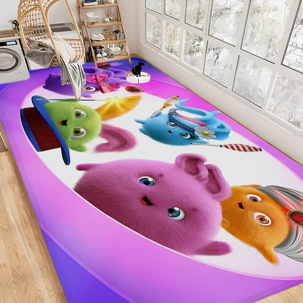 Sunny B-bunnies Fußmatte Rechteckig Anti-Rutsch Zuhause Weich Badezimmer-Matte Eingangstür Innen Außen Matte Hotel Dekorationsmatte