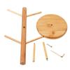 Home Kitchen1 Set Tree Shape Wood Coffee Tea Cup Storage Holder Stand  Mug Hanging Display Rack Drinkware Shelf 6 Hooks
