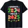 WOWHAHA Hej då 2024 Hej 2025 God Jul Gott Nytt År 2025 T-shirt