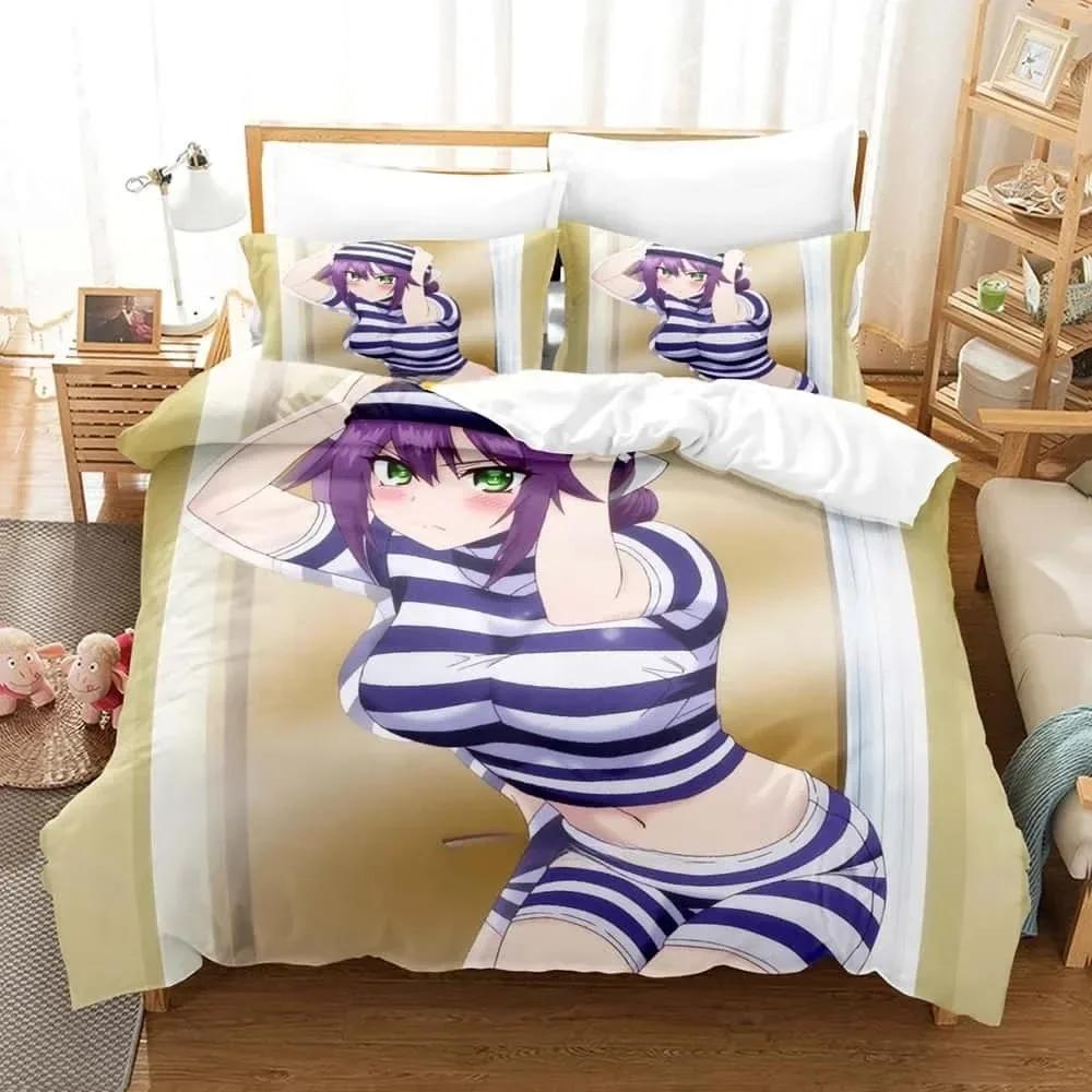 3D Anime Yuragi-sou No Yuuna-san Bedding Set Print With Pillowcase Duvet Cover Soft Single Double Queen Super King Size Bedroom