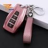 Tpu Carbon Fiber Car Smart Key Cover For Geely Coolray Emgrand X7 Ex7 Case Bag Shell Fob Holder Keychain Accessories