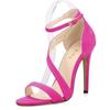 Women 's Fashion Summer Sexy Wrap Around High Heel Velvet Shoes Sandals Women Wedding Shoes